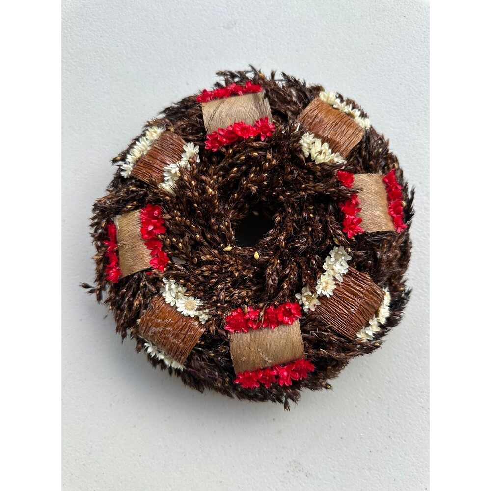 Custom Handmade By Deborah Morris Festive Holiday Decorative Hawaiian Wreath